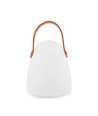 Lampe de table LED RGB rechargeable Ø12,8cm - Blanc, avec télécommande, IP54 extérieur