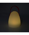Lampe de table LED RGB rechargeable Ø12,8cm - Blanc, avec télécommande, IP54 extérieur
