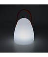 Lampe de table LED RGB rechargeable Ø12,8cm - Blanc, avec télécommande, IP54 extérieur