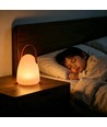 Lampe de table LED RGB rechargeable Ø12,8cm - Blanc, avec télécommande, IP54 extérieur