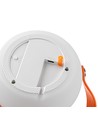 Lampe de table LED RGB rechargeable Ø13cm - Blanche, avec télécommande, IP54 extérieur