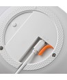 Lampe de table LED RGB rechargeable Ø13cm - Blanche, avec télécommande, IP54 extérieur