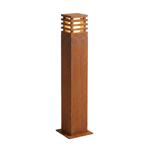 Borne de jardin Corten 11W - 70 cm, IP65 extérieur, source incluse