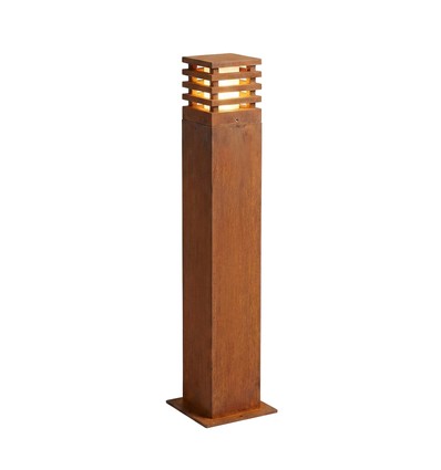Borne de jardin Corten 11W - 70 cm, IP65 extérieur, source incluse