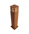 Borne de jardin Corten 11W - 70 cm, IP65 extérieur, source incluse