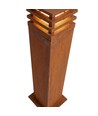 Borne de jardin Corten 11W - 70 cm, IP65 extérieur, source incluse