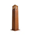 Borne de jardin Corten 11W - 70 cm, IP65 extérieur, source incluse