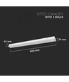 Pavillon pour 3 suspensions - Blanc mat, 80 x 7 x 4,3 cm