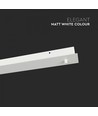 Pavillon pour 3 suspensions - Blanc mat, 80 x 7 x 4,3 cm