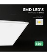 Dalle LED 60x60, 40W - Hauteur:33mm, CREE LED, 120lm/W, 6 ans de garantie, bord blanc