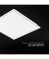 Dalle LED 60x60, 40W - Hauteur:33mm, CREE LED, 120lm/W, 6 ans de garantie, bord blanc