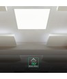 Dalle LED 60x60, 40W - Hauteur:33mm, CREE LED, 120lm/W, 6 ans de garantie, bord blanc