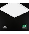 Dalle LED 60x60, 40W - Hauteur:33mm, CREE LED, 120lm/W, 6 ans de garantie, bord blanc