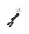 Lot de 10 spots encastrables sol - 0,5W, rond, acier inoxydable, complet avec alimentation