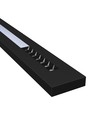 Plafonnier LED LEDlife WLD PLANK 20W/30W/40W - 120cm, CCT, 40°, noir, verre opale