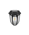 Borne de jardin solaire Solara Rustica 1W - 2700K, 50cm, IP44, noir