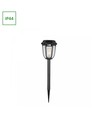 Borne de jardin solaire Solara Rustica 1W - 2700K, 50cm, IP44, noir