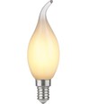 Ampoule LED flamme coup de vent E14 2,5W dimmable - C35, 250lm, verre opale, blanc chaud