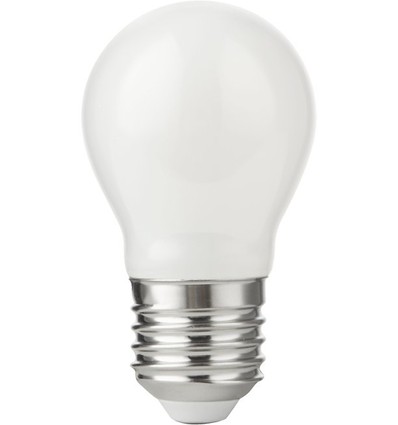 Ampoule LED E27 7W dimmable - G45, verre opale, 806lm, 2700K