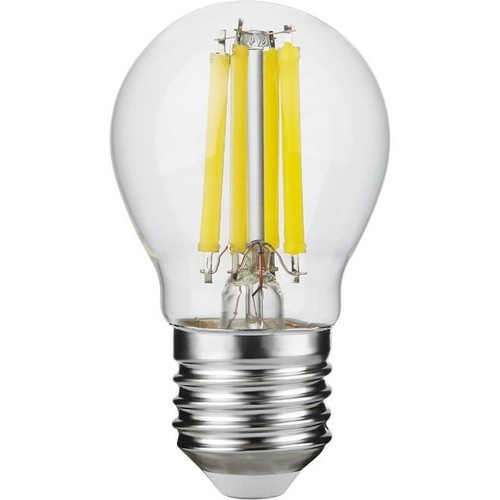 Ampoule LED E27 7W dimmable - G45, filament, verre clair, 806lm, 2700K