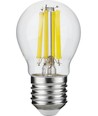 Ampoule LED E27 7W dimmable - G45, filament, verre clair, 806lm, 2700K