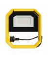 30W projecteur avec pied, enrouleur et crochet - Lampe de travail, câble de 3m, prise Schuko, IP65 extérieur