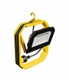30W projecteur avec pied, enrouleur et crochet - Lampe de travail, câble de 3m, prise Schuko, IP65 extérieur