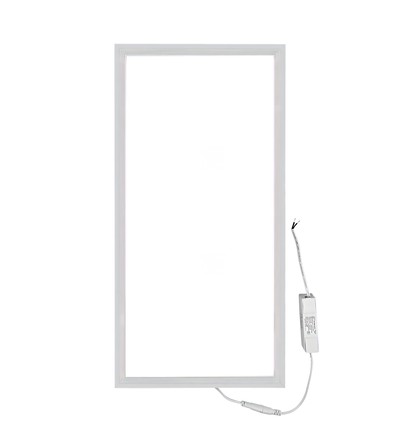 Panneau LED rétroéclairé 60x30, 24W - Bord blanc