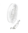 Plafonnier LED CCT 24/18/13W - Ø28cm, Hauteur: 5cm, IP54, bord blanc, source lumineuse incl.