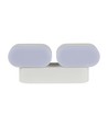 Applique murale LED 2x5W - Direction réglable, Extérieur IP65, 3000K, Blanc, Boîtier
