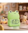 Veilleuse Grenouille MOCHI avec horloge en silicone souple - rechargeable, changement de couleur + blanc chaud