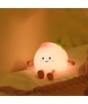 Veilleuse Pêche MOCHI en silicone souple - rechargeable, tactile dimmable