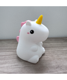 Veilleuse Licorne MOCHI en silicone souple - rechargeable, changement de couleur + blanc chaud