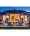 Applique murale LED 2x5W - Direction réglable, Extérieur IP65, 3000K, Blanc, Boîtier