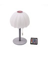 Lampe de table LED RGB rechargeable - Blanc, télécommande incl., IP20 intérieur
