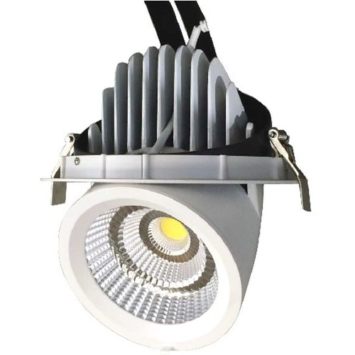 Downlight 35W Ø16,5cm - Découpe : Ø15,5 cm, Dimensions : Ø16,5 cm, Angle réglable