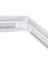 Cadre pour panneau LED 120x30 - Montage rapide, coins en plastique, sans vis apparentes, bord blanc