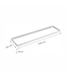 Cadre pour panneau LED 120x30 - Montage rapide, coins en plastique, sans vis apparentes, bord blanc