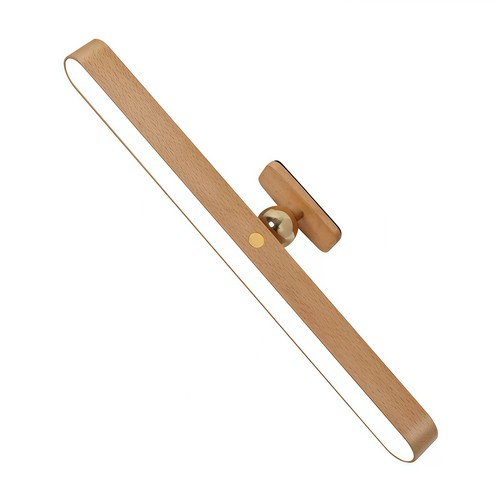 Applique murale rechargeable en bois - rotative à 360°, source incluse, IP20, 3W
