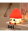 Veilleuse Fraise MOCHI en silicone souple - rechargeable, tactile et dimmable