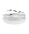 Applique murale LED Technic 8W - IP54, IK10, ronde, blanche, source lumineuse incluse
