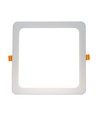 Dalle LED encastrable 24W 22 x 22 cm - IP54 extérieur, découpe : 19,5 x 19,5 cm, dimensions : 22 x 22 cm