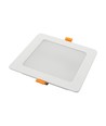 Dalle LED encastrable 12W 14,5 x 14,5 cm - IP54 extérieur, découpe : 12 x 12 cm, dimensions : 14,5 x 14,5 cm