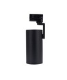 Spot rail 3 phases GU10 Madara Slim - Noir, sans source, pour ampoule MR11, max 4W LED
