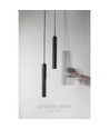 Luminaire suspendu sur rail 12W SHIFT Smart Hangit dimmable - CCT, noir, Zigbee