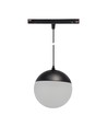 5W dimmable SHIFT Smart-Globe P suspension boule pour rail ø100 - 165°, CCT, noir, câble 81.5cm, Zigbee
