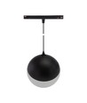 5W dimmable SHIFT Smart-Globe P suspension boule pour rail ø100 - 165°, CCT, noir, câble 81.5cm, Zigbee