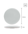 Plafonnier LED 40W avec capteur - Ø48,5cm, 133lm/W, IP54, bord noir/blanc, blanc chaud