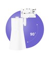 MADARA Scandi GU10 - sans source lumineuse, rail triphasé (3 circuits), 250V, IP20, 80x140x180, blanc