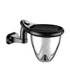 1W Solara Brilo lampe solaire LED, 3-en-1 - 3.7V, 100lm, CCT, lampe de table, applique murale et piquet, IP44, noir